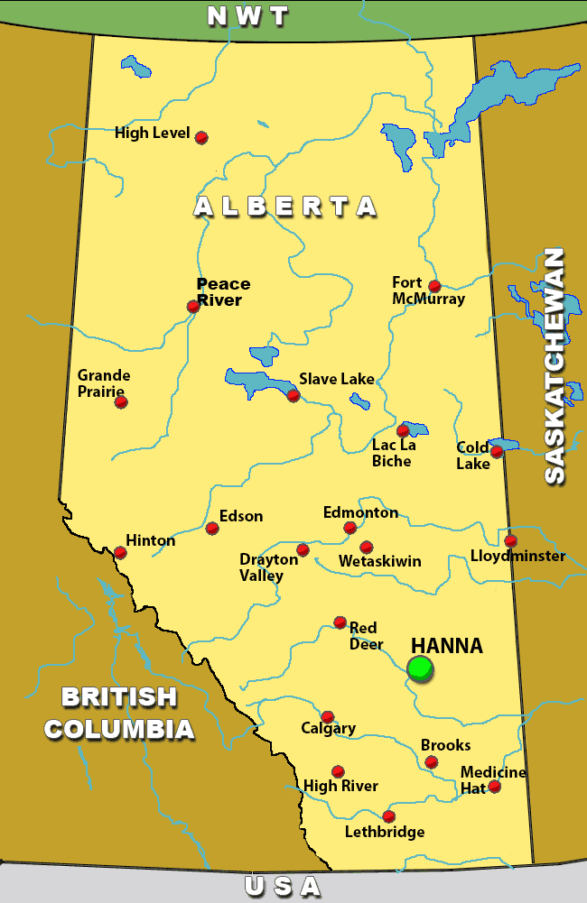 Charter Flights To Hanna Alberta Charter Flight Network